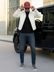 Мъжки дънки тъмно-синьо OZONEE O/JK2895AZ