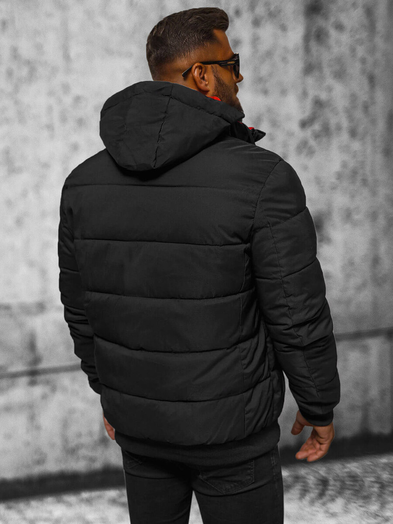 Мъжко яке черна OZONEE JS/84M3029/392