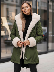 Дамско яке зелена OZONEE JS/M763/136Z