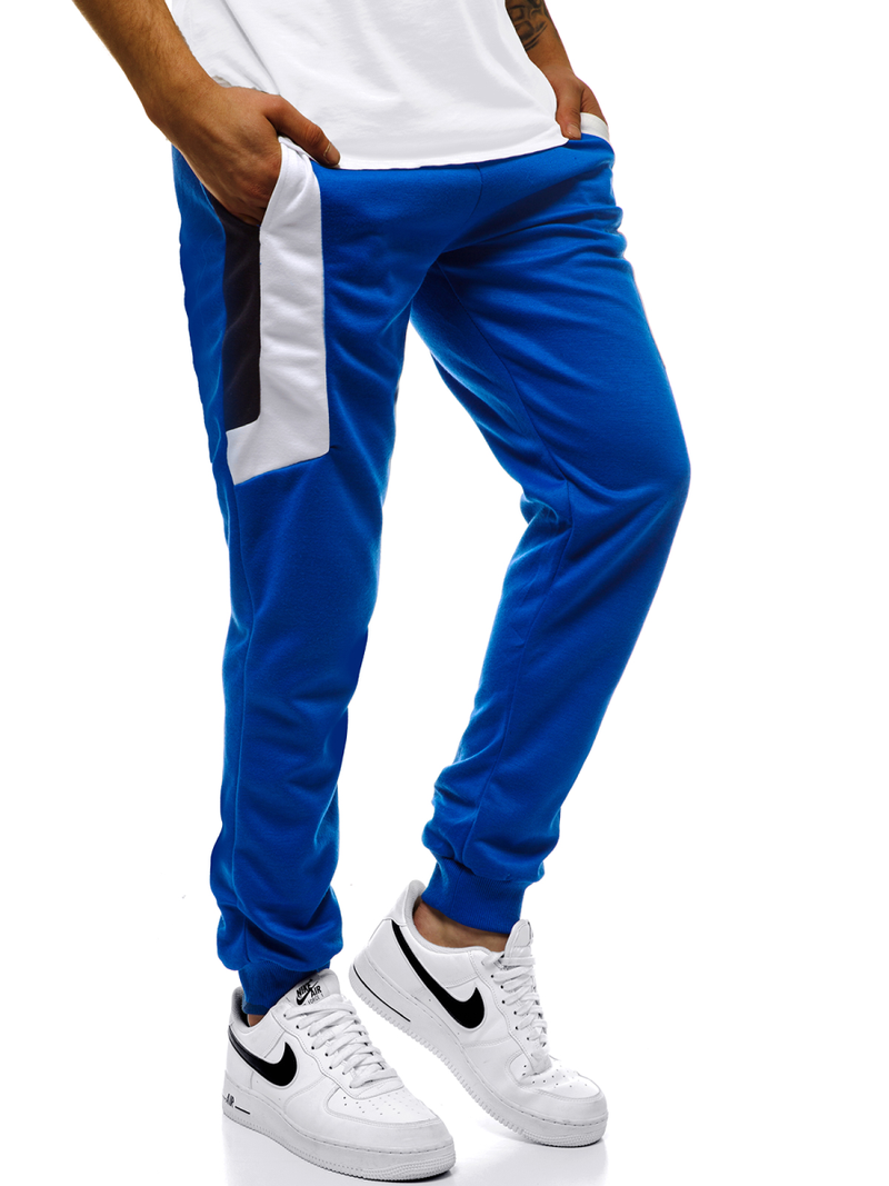 Мъжко долнище на анцуг синьо OZONEE JS/JZ11019