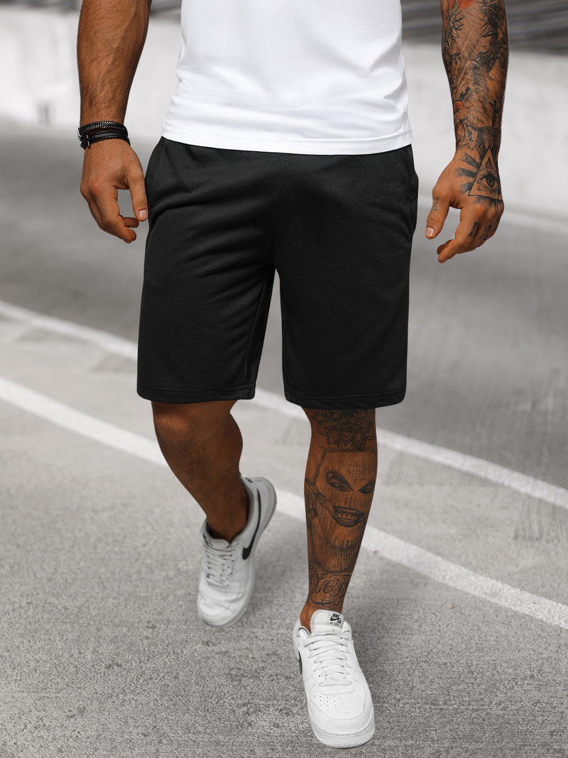 Мъжки панталонки черни OZONEE JS/8K100/3Z