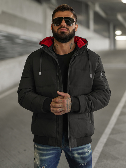 Мъжко яке черни OZONEE JS/31M5003Z