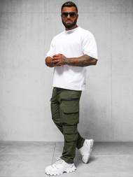 Мъжки панталони каки OZONEE O/PS5526