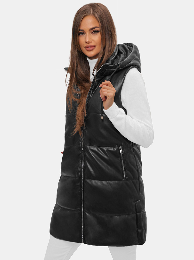 Дамска жилетка черна OZONEE O/AY756