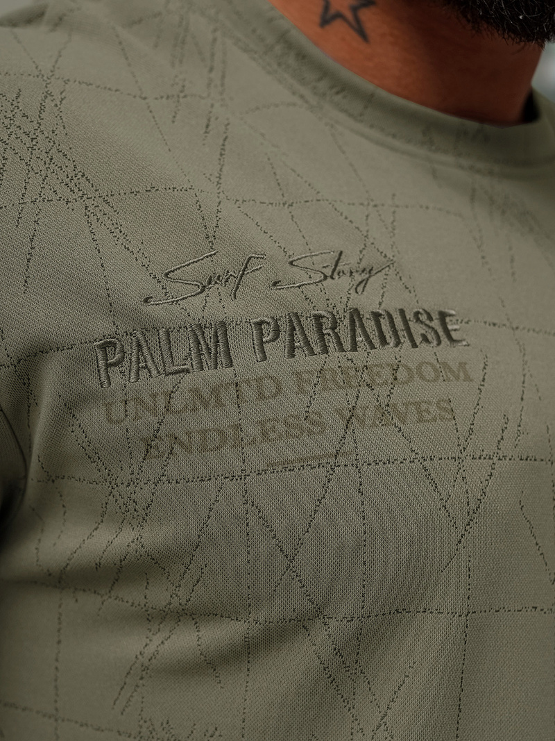 Мъжка тениска тъмносив OZONEE O/QQ1530