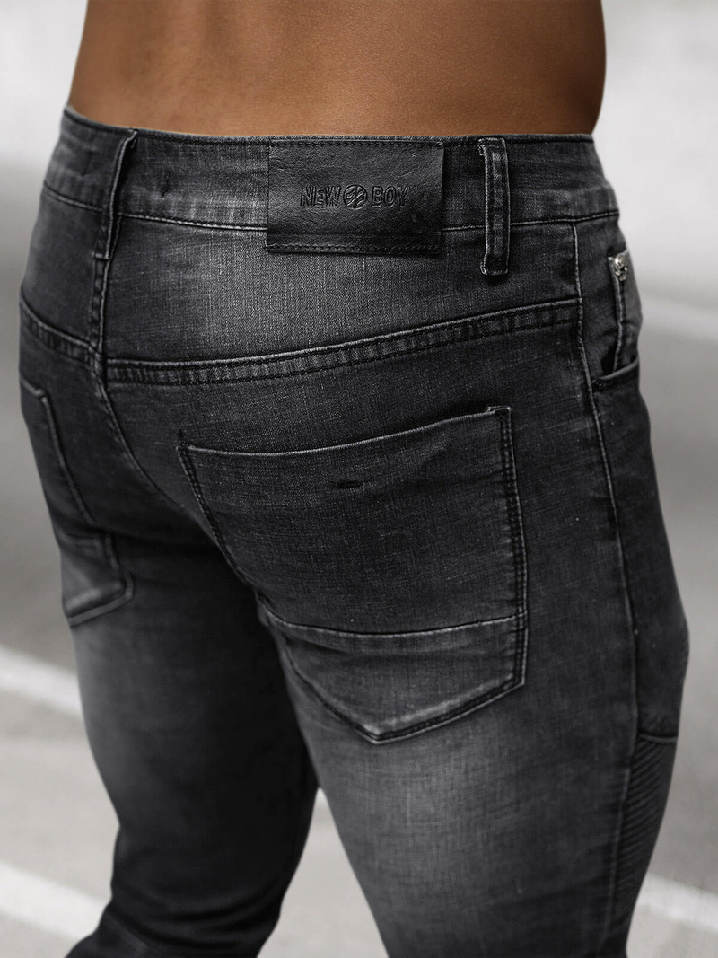 Мъжки дънки черни OZONEE NB/MP0142N