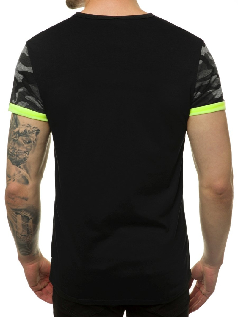 Мъжка тениска черна OZONEE JS/SS10982