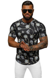 Мъжка тениска черен OZONEE O/PT012