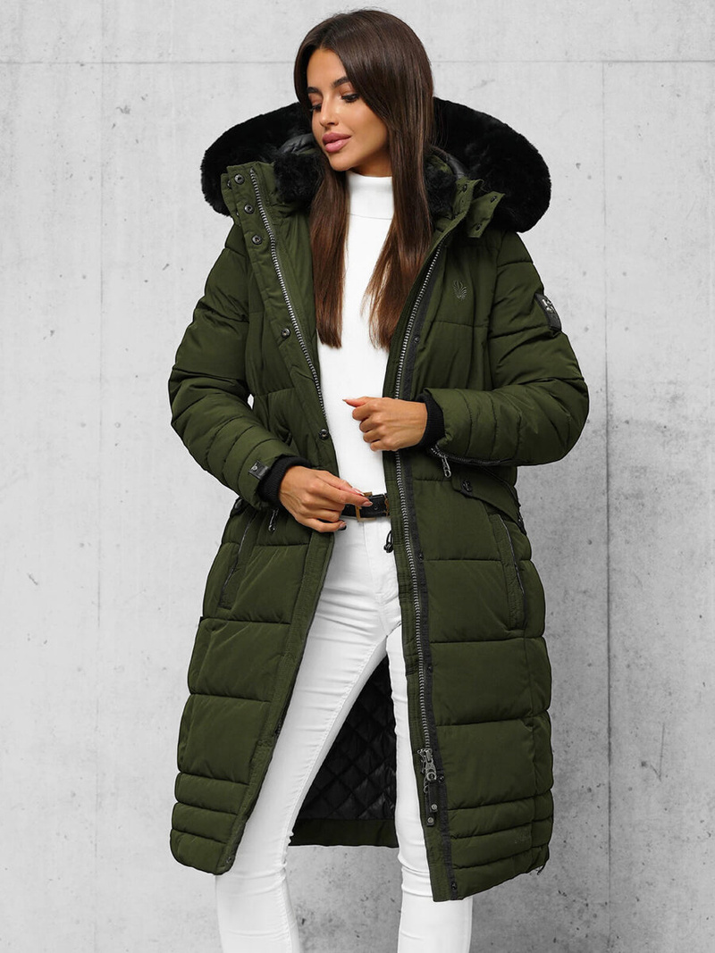 Дамско яке каки OZONEE O/W377