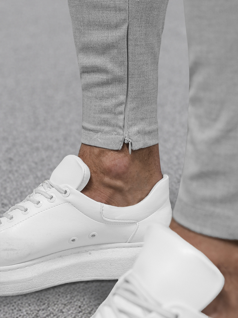 Мъжки панталони сиво OZONEE DJ/3300