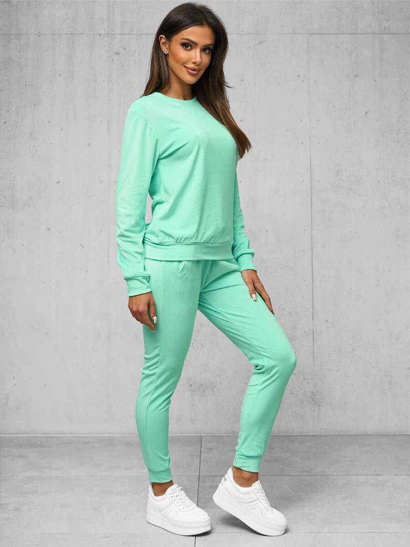 Дамска велурен спортен екип черен OZONEE O/8C1173/139Z