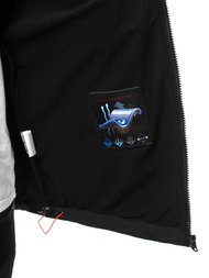 Мъжко яке SOFTSHELL черно и оранжево OZONEE GE/12263