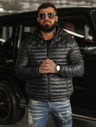 Мъжко яке черна OZONEE JS/16M9328/392BZ