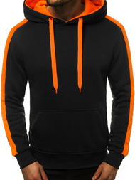 Мъжки суитшърт черно и оранжево OZONEE JS/2012