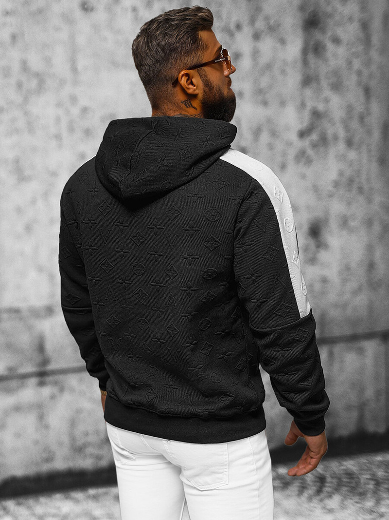 Мъжки суитшърт черно OZONEE JS/3B572