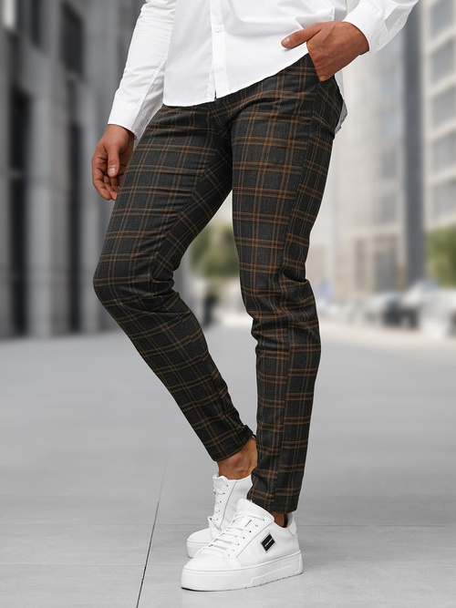 Мъжки панталони графитно OZONEE DJ/5632Z