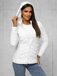 Дамско яке бял OZONEE JS/16M9238/281
