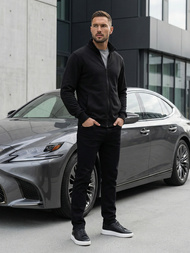 Мъжки суитшърт черен OZONEE JS/2002Z