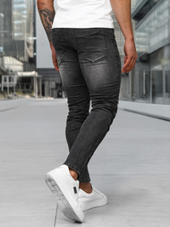 Мъжки дънки черни OZONEE NB/MP0142NZ