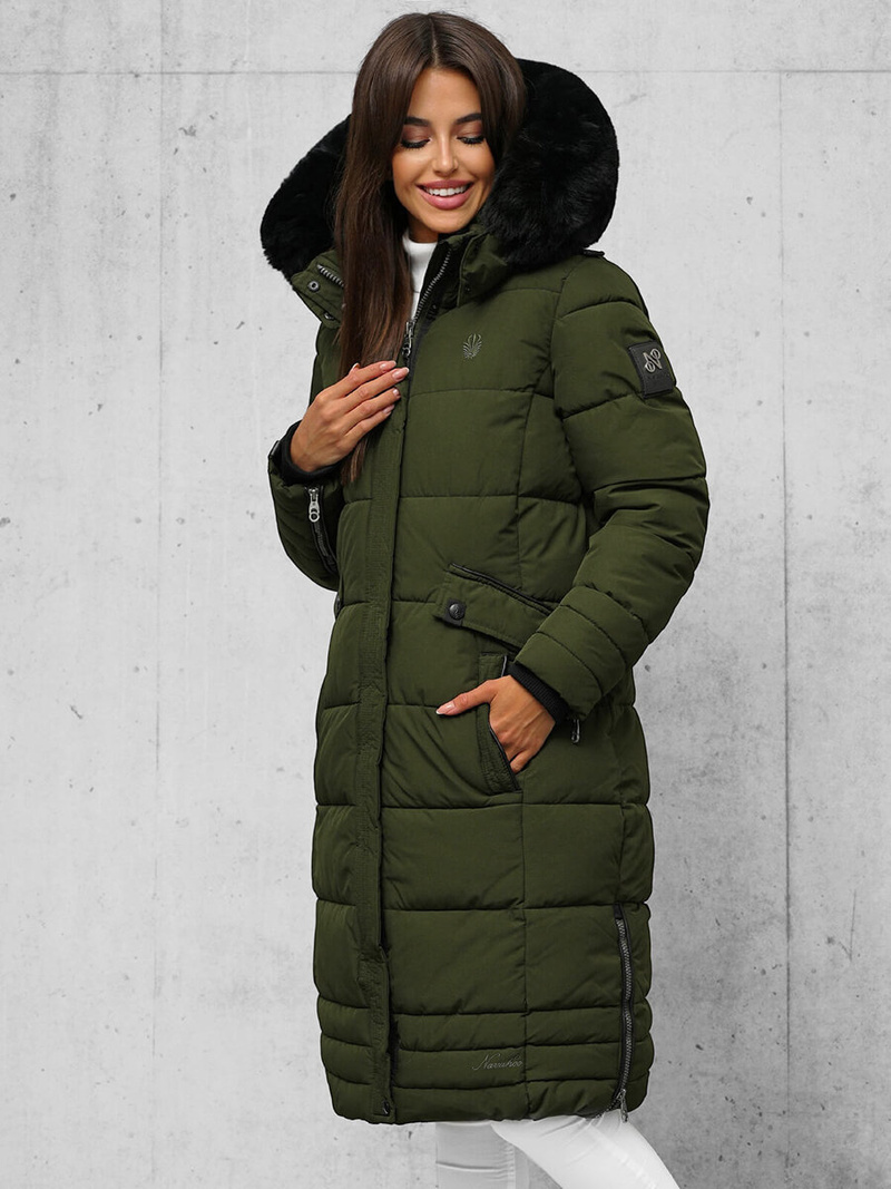 Дамско яке каки OZONEE O/W377