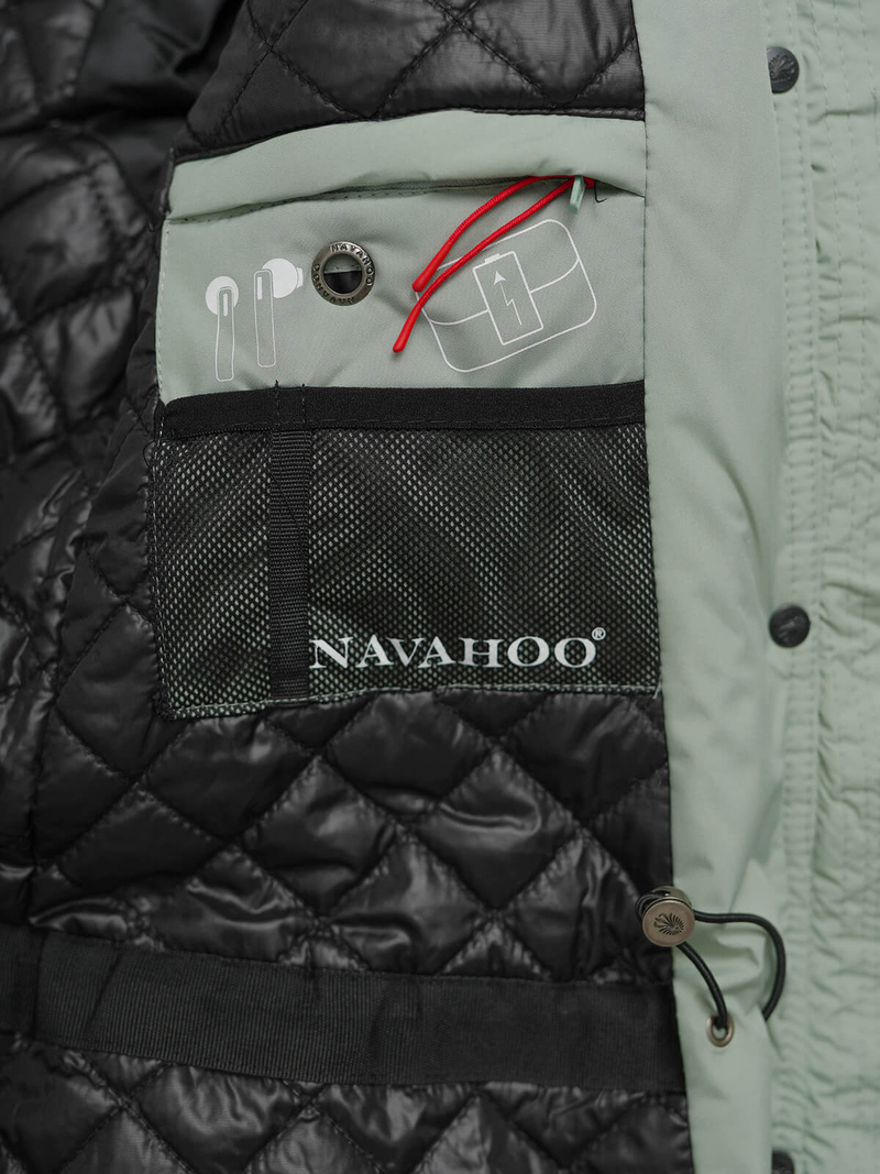 Дамско яке ментова OZONEE O/W377Z