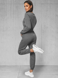 Дамски анцуг от две части графитен OZONEE JS/8C78/5