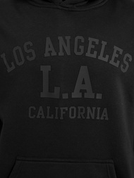 Мъжки суитшърт с качулка черен OZONEE JS/8B1972/3