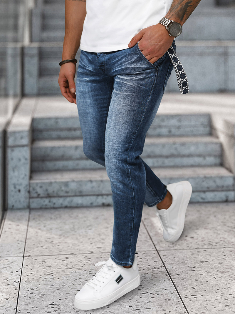 Мъжки дънки тъмно-синьо OZONEE NB/MP0091BS