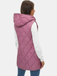 Дамска жилетка розова OZONEE O/H928/38