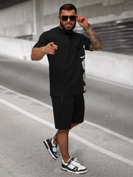 Мъжки спортен екип черен OZONEE JS/27C6531/3