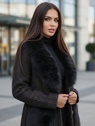 Дамско палто черен OZONEE JS/53M5200/1Z