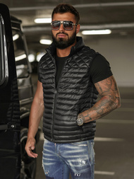 Мъжки елек черен OZONEE JS/16M9333/392BZ