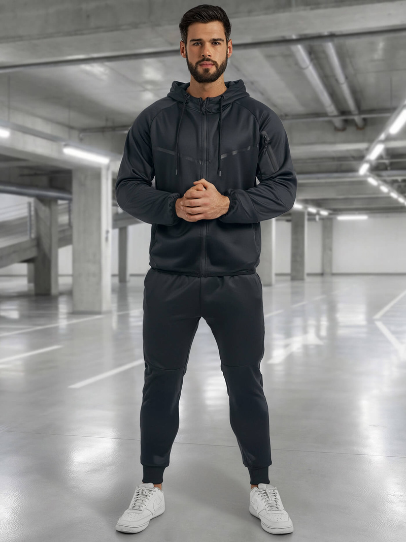 Мъжки спортен екип тъмносин OZONEE JS/8C1966/25