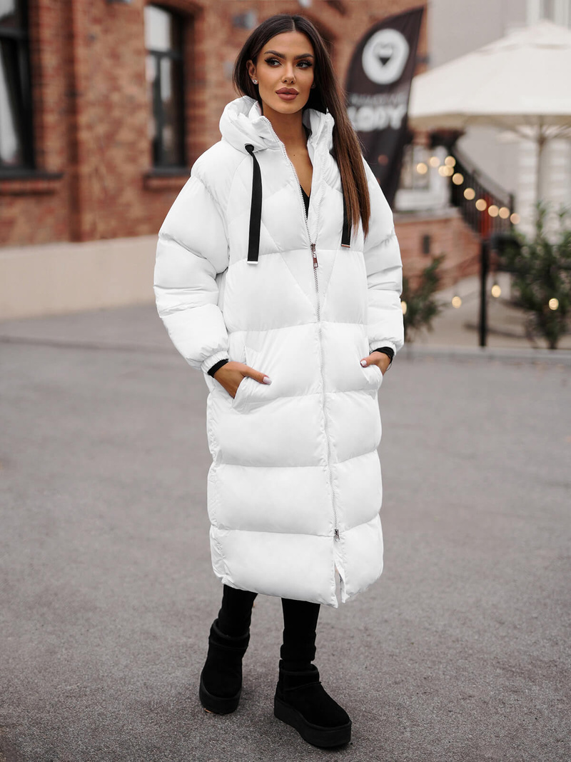 Дамско яке бял OZONEE JS/5M3163/281Z