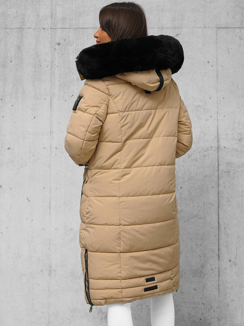 Дамско яке бежова OZONEE O/W377