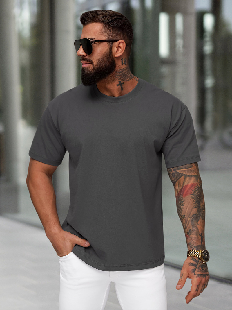 Мъжка тениска графитен OZONEE JS/67T1298/5