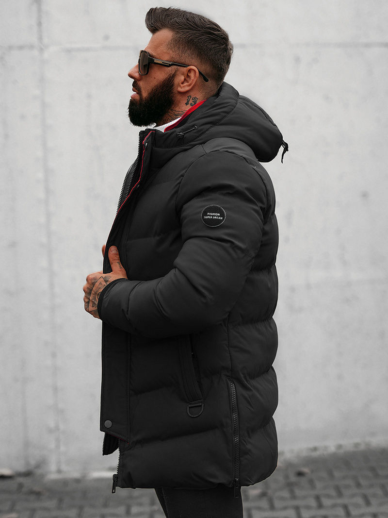 Мъжко яке черна OZONEE N/7330Z