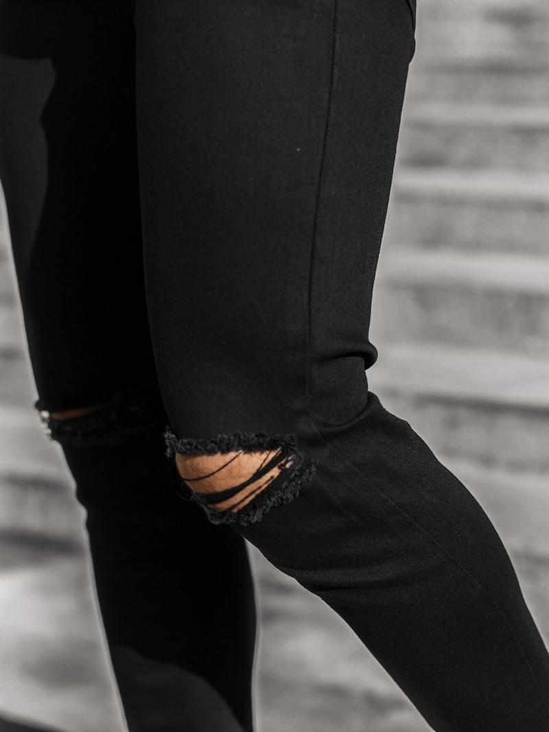 Мъжки дънки черни/2 OZONEE DP/585