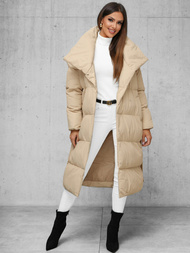 Дамско яке бежова OZONEE JS/M737/62Z