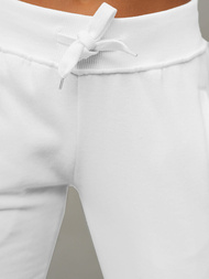 Дамско долнище на анцуг бяло OZONEE JS/CK01Z