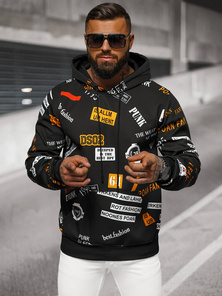 Мъжки cуитшърт черен OZONEE JS/8B1250/3