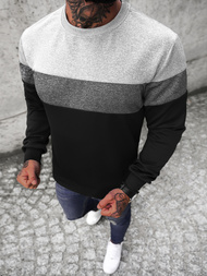 Мъжки суитшърт черен OZONEE JS/Y20010