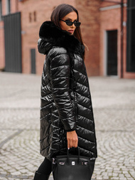 Дамско яке черна OZONEE JS/16M9100/392Z