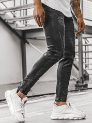 Мъжки панталони черни OZONEE DP/567