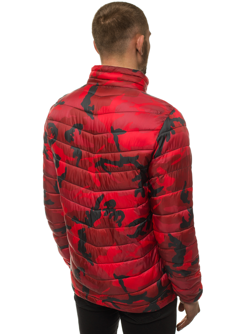 Мъжко яке червено-камуфлажно OZONEE JS/SM80Z