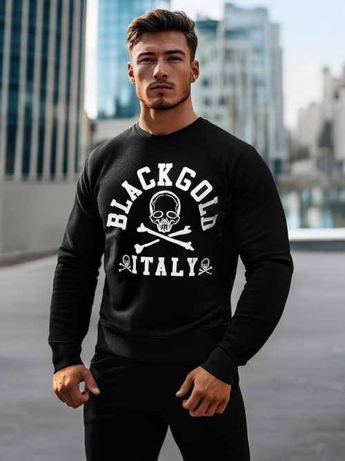 Мъжки суитшърт черен OZONEE NB/MF2013Z