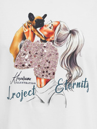 Дамска тениска бял OZONEE JS/95T2575/1