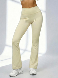 Дамски клин с широки крака екрю OZONEE JS/17K570/1Z