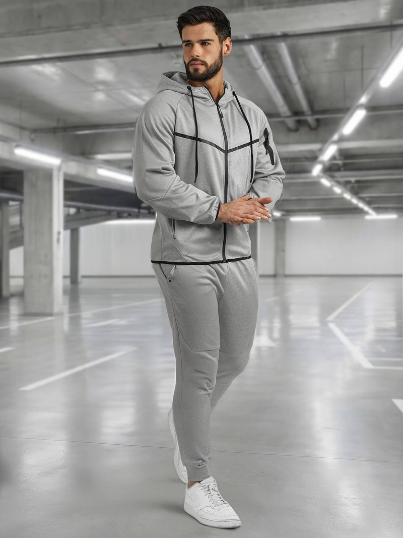 Мъжки спортен екип сив OZONEE JS/8C1966/2