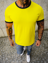 Мъжка тениска жълт OZONEE JS/8T83/28